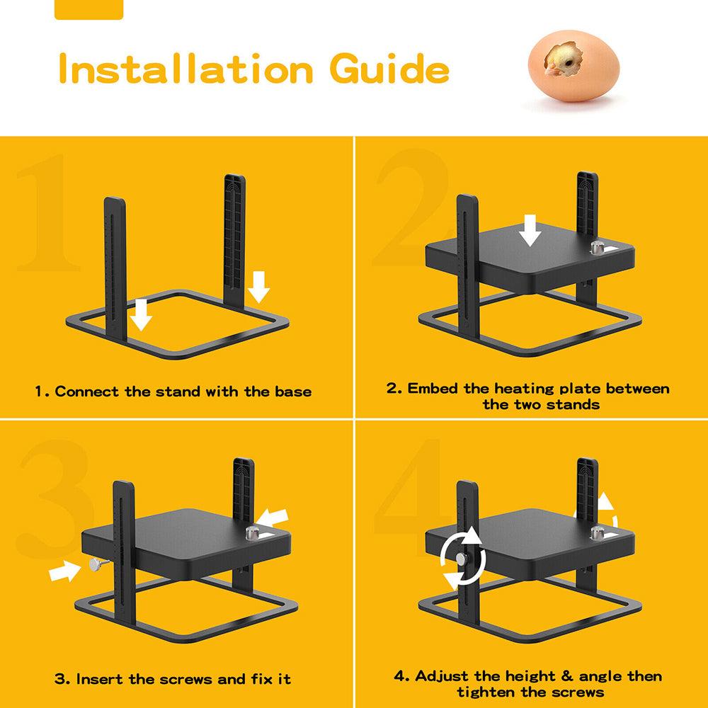 Buy 40 degrees celsius to 70 degrees celsius Adjustable Chick Brooder Heating Plate Chicken Coop Duck Poultry Brooder discounted | Products On Sale Australia