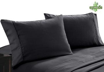 Buy 400 thread count bamboo cotton twin pack pillowcase charcoal discounted | Products On Sale Australia