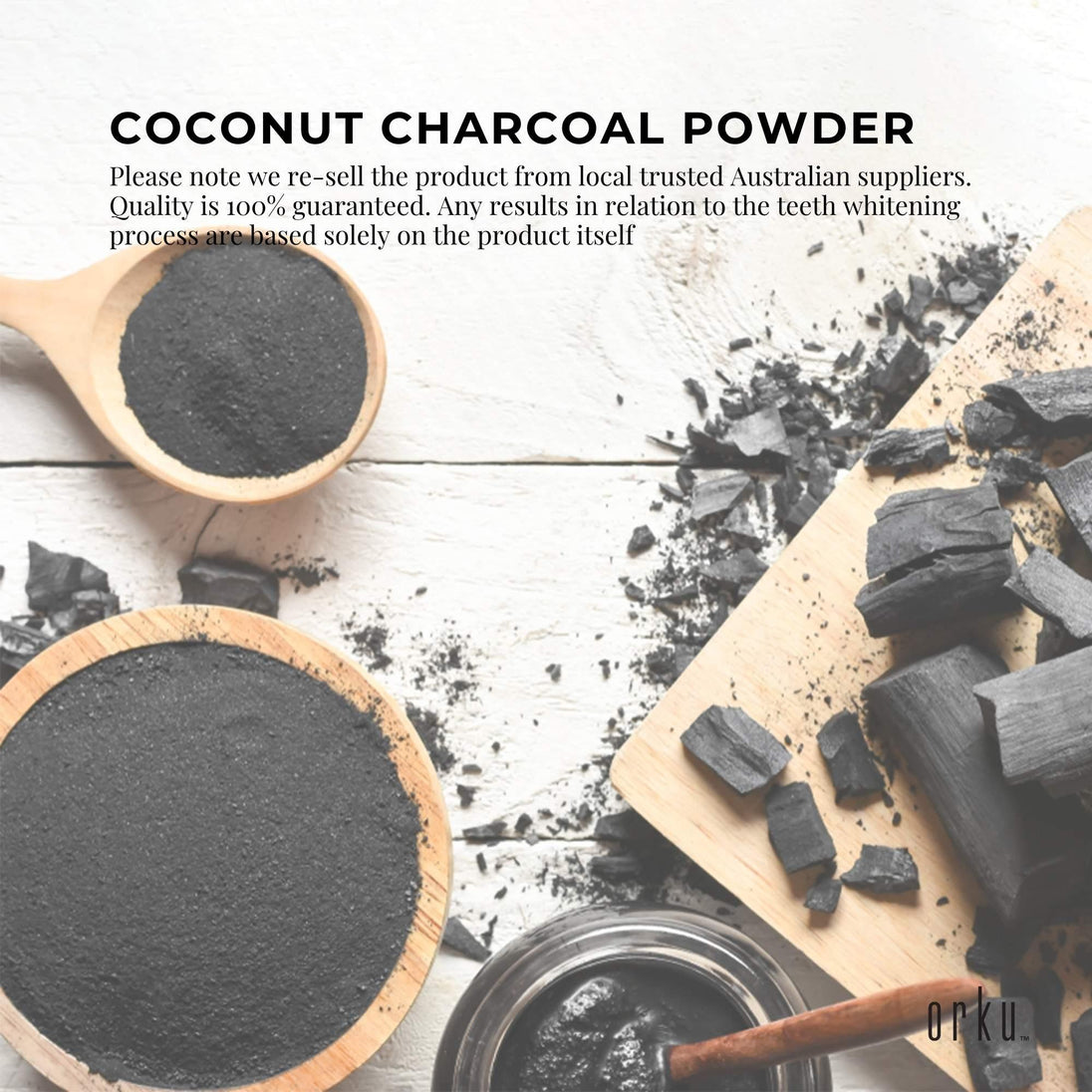 Buy 400g Activated Carbon Powder Coconut Charcoal Bucket - Teeth Whitening + Skin discounted | Products On Sale Australia