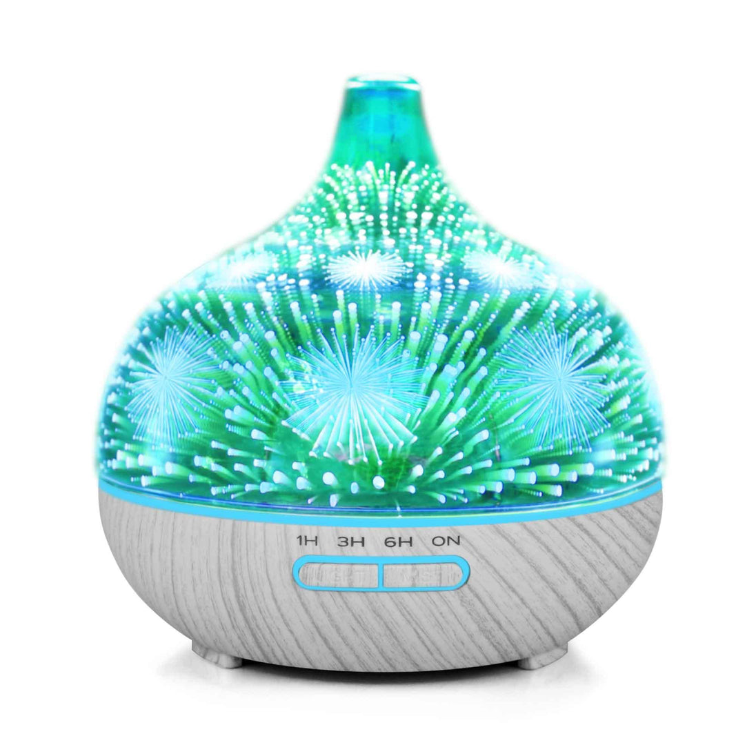 Buy 400ml Essential Oil Aroma Diffuser and Remote - 3D Glass Aromatherapy Humidifier discounted | Products On Sale Australia