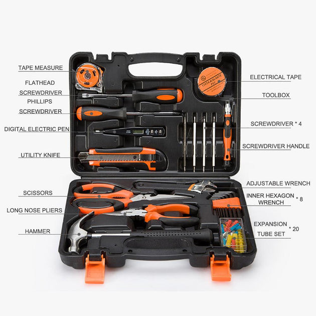 Buy 45 Pcs Household Hand Tools Set Hand Tool Kit for Home Office Car Repair Tools discounted | Products On Sale Australia