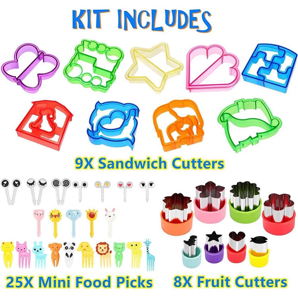 Buy 45 PCS Sandwich Cutter Kids DIY Toast Mold Bread Food Moulds Xmas Gift discounted | Products On Sale Australia