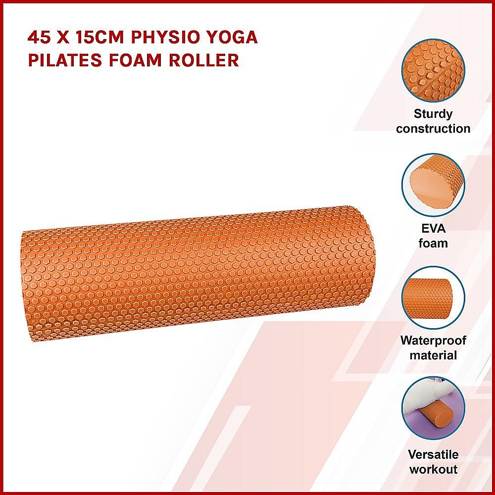 Buy 45 x 15cm Physio Yoga Pilates Foam Roller discounted | Products On Sale Australia