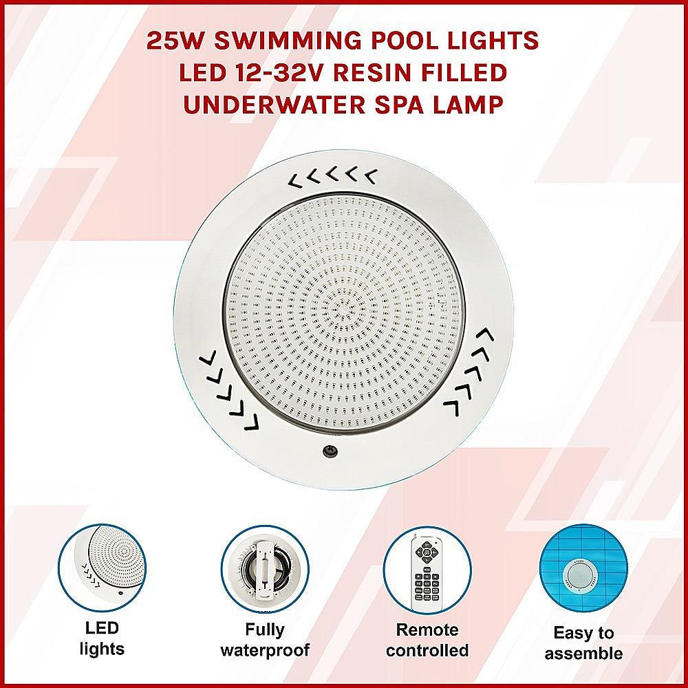 Buy 45w Swimming Pool Lights Led 12-32V Resin Filled Underwater Spa lamp discounted | Products On Sale Australia