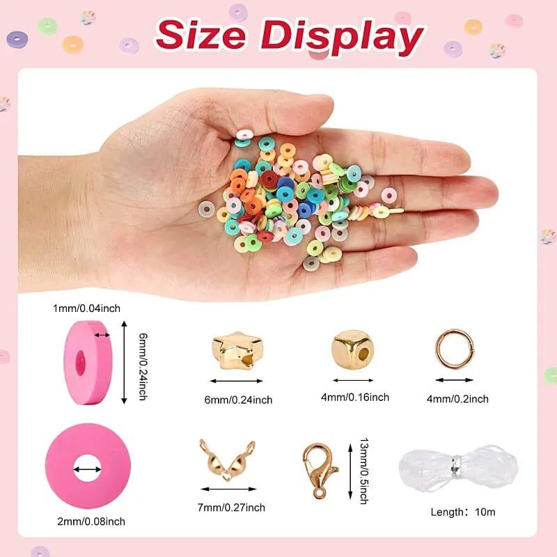 Buy 48 Colors Flat Round Clay Beads for Jewelry Making Kit, 4800pcs Clay Beads for Bracelet Making Kit, Craft Gift discounted | Products On Sale Australia