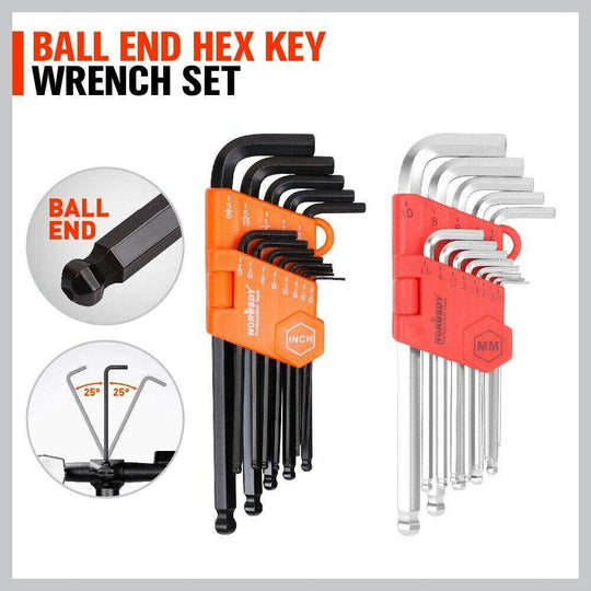 Buy 48-Piece Ratchet Wrench Set with Rolling Pouch - Metric SAE Allen Key & Hex Key Spanner Kit discounted | Products On Sale Australia