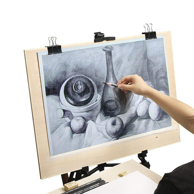 Buy 4K Solid Wood Drawing Board Easel Indoor Painting Table Sketching Drawing Tool discounted | Products On Sale Australia