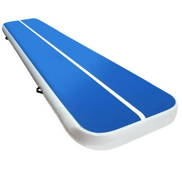 4m x 1m Inflatable Air Track Mat 20cm Thick Gymnastic Tumbling Blue And White Products On Sale Australia | Sports & Fitness > Fitness Accessories Category