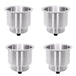 Buy 4PCS Stainless Drink Cup Holder Insert for Boat/Car/Truck RV/Camper/Yacht/Sofa discounted | Products On Sale Australia