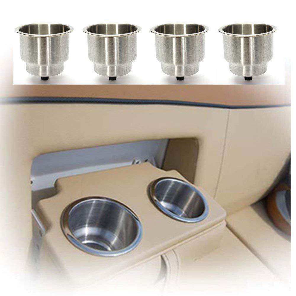 Buy 4PCS Stainless Drink Cup Holder Insert for Boat/Car/Truck RV/Camper/Yacht/Sofa discounted | Products On Sale Australia