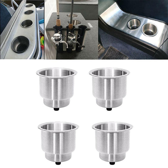 Buy 4PCS Stainless Drink Cup Holder Insert for Boat/Car/Truck RV/Camper/Yacht/Sofa discounted | Products On Sale Australia