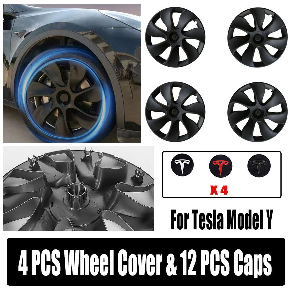 Buy 4PCS Wheel Cover Caps 19Inch ABS Black Rim Hubcap Hub Cap For Tesla Model Y discounted | Products On Sale Australia