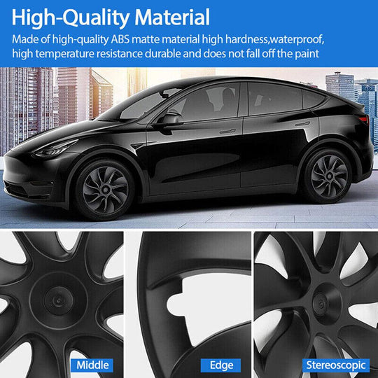 Buy 4PCS Wheel Cover Caps 19Inch ABS Black Rim Hubcap Hub Cap For Tesla Model Y discounted | Products On Sale Australia