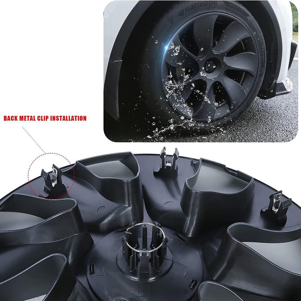 Buy 4PCS Wheel Cover Caps 19Inch ABS Black Rim Hubcap Hub Cap For Tesla Model Y discounted | Products On Sale Australia