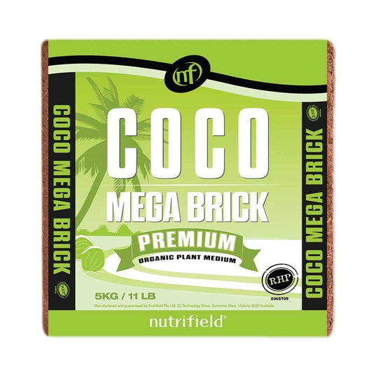 Buy 4x 5Kg Coco Mega Brick Premium Coir Peat Organic Plant Growth Medium Nutrifield discounted | Products On Sale Australia