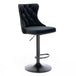 Buy 4x Height Adjustable Swivel Bar Stool Velvet Nailhead Barstool with Footrest discounted | Products On Sale Australia