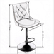 Buy 4x Height Adjustable Swivel Bar Stool Velvet Nailhead Barstool with Footrest discounted | Products On Sale Australia