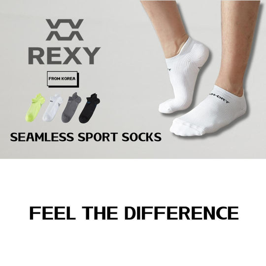 Buy 4X Rexy Seamless Sport Sneakers Socks Medium Non-Slip Heel Tab MULTI COLOUR discounted | Products On Sale Australia