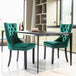 Buy 4x Velvet Dining Chairs- Green discounted | Products On Sale Australia