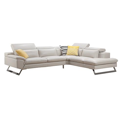 5 Seater Lounge Cream Colour Leatherette Corner Sofa Couch with Chaise Products On Sale Australia | Furniture > Sofas Category
