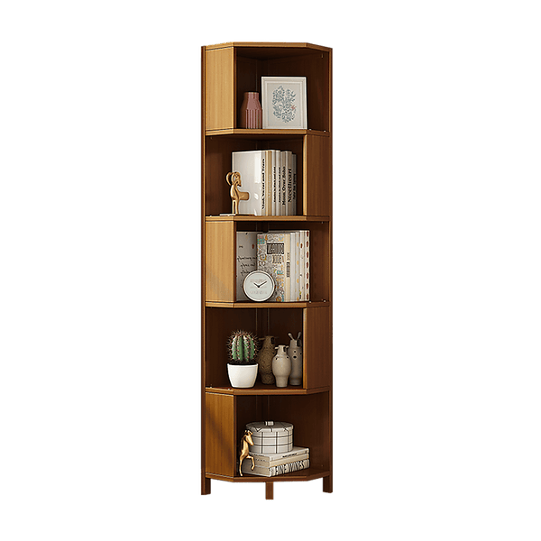 Buy 5-Shelf Corner Bookcase Industrial Bookshelf Display Storage Stand | Products On Sale Australia