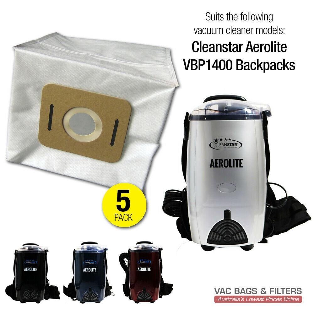 Buy 5 x Vacuum Bags for Cleanstar Aerolite VBP1400 Backpacks discounted | Products On Sale Australia