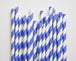 Buy 50 Pack Blue White Drinking Straws Biodegradable Eco Paper Birthday Party Event Bistro Bar Cafe Take Away discounted | Products On Sale Australia