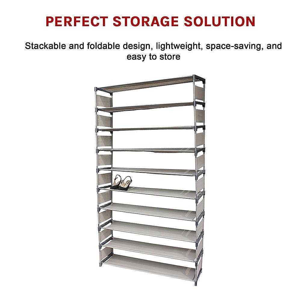 Buy 50 Pairs 10 Tiers Shoe Rack discounted | Products On Sale Australia