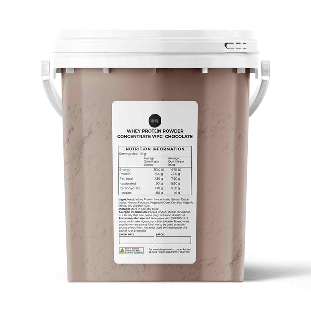 Buy 500g Whey Protein Powder Concentrate - Chocolate Shake WPC Supplement Bucket discounted | Products On Sale Australia