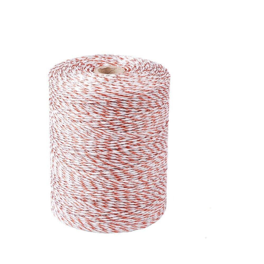 Buy 500m Roll Polywire Electric Fence Stainless Steel Poly Wire Energiser Insulator discounted | Products On Sale Australia