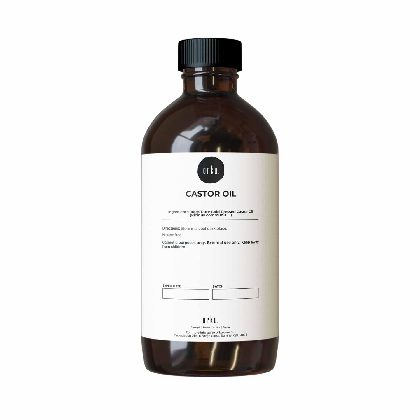 Buy 500ml Castor Oil - Hexane Free Cold Pressed Virgin Skin Hair Care discounted | Products On Sale Australia