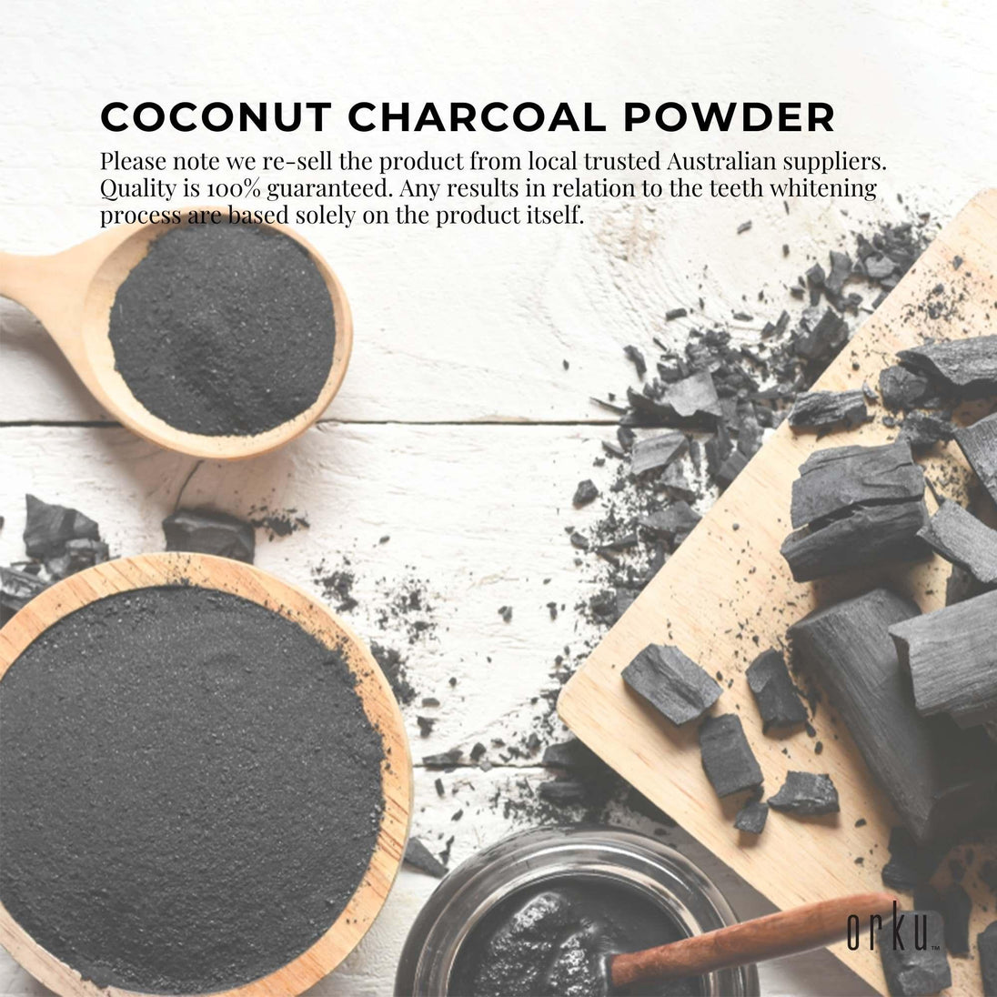 Buy 50g Activated Carbon Powder - Coconut Charcoal - Teeth Whitening + Skin discounted | Products On Sale Australia