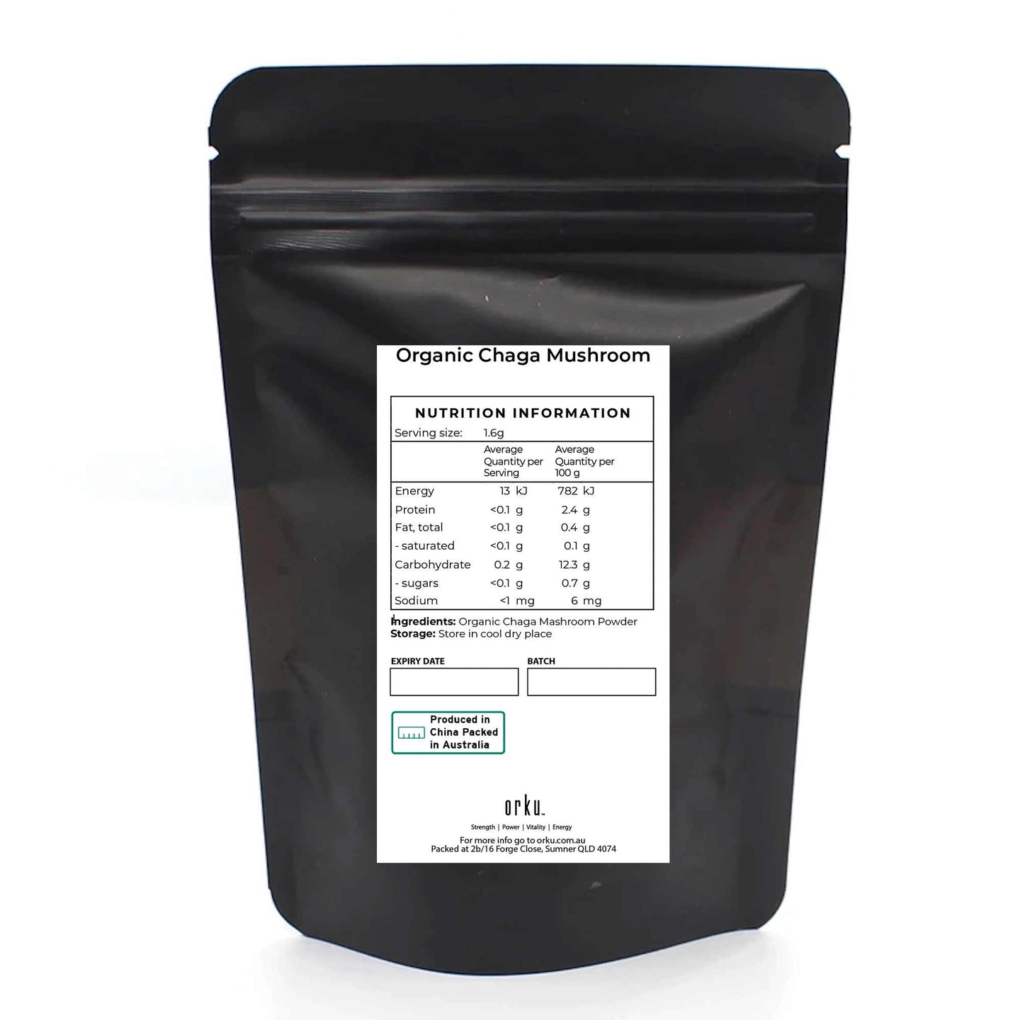 Buy 50g Organic Chaga Mushroom Powder - Supplement Inonotus Obliquus Health Food discounted | Products On Sale Australia