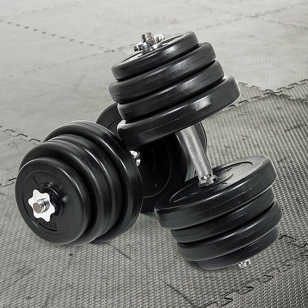 Buy 50KG Dumbbell Adjustable Weight Set discounted | Products On Sale Australia