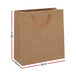 Buy 50pcs Bulk Kraft Paper Bags Pack Brown Shopping Retail Gift Bags Reusable Brown discounted | Products On Sale Australia