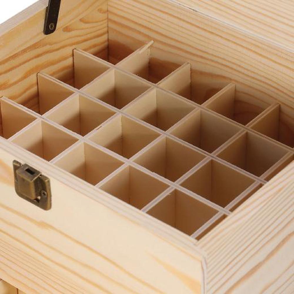 Buy 59 Slots Essential Oils Storage Box - Wooden 3-Tier Bottle Holder discounted | Products On Sale Australia