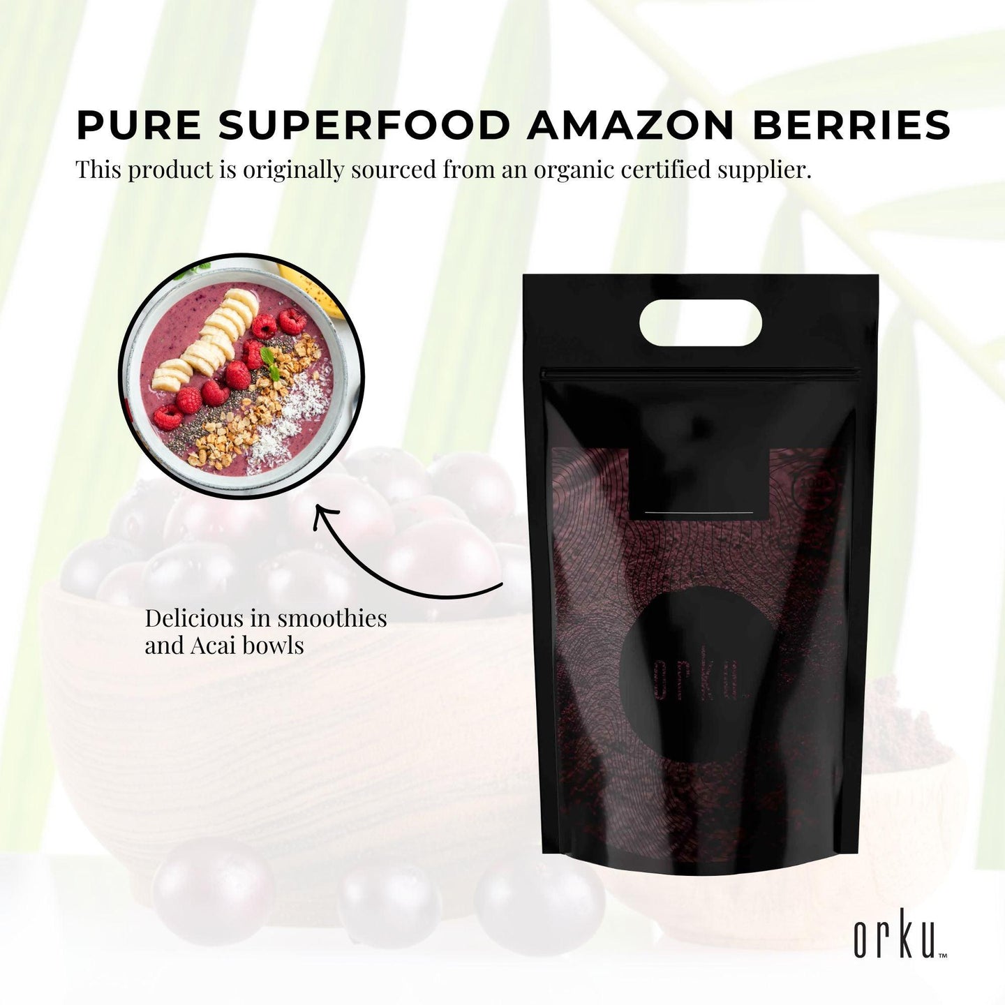 Buy 5kg Acai Powder Bag 100% Organic - Pure Superfood Amazon Berries discounted | Products On Sale Australia