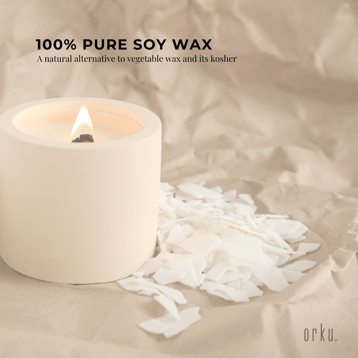 Buy 5Kg Golden 464 Soy Wax Flakes - 100% Pure Natural DIY Candle Melts Chips discounted | Products On Sale Australia