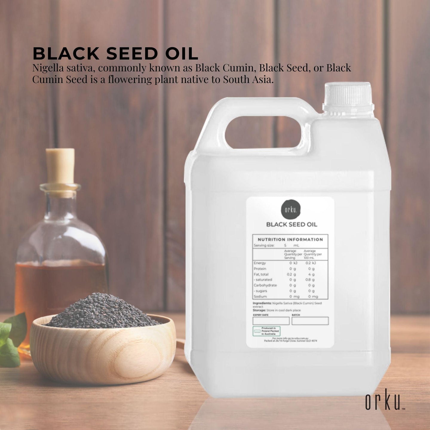 Buy 5L Pure Black Seed Oil - 100% Ethiopian Nigella Sativa Cumin Cold Pressed discounted | Products On Sale Australia