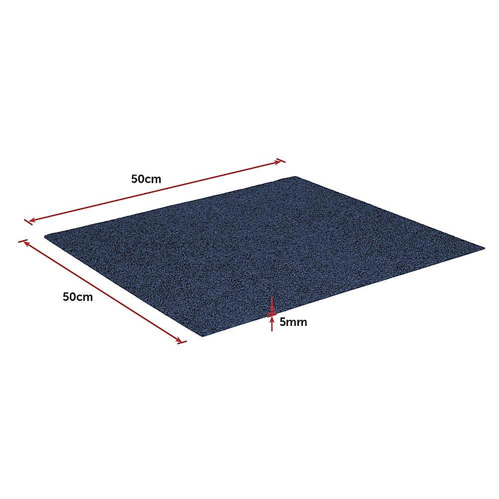 Buy 5m2 Box of Premium Carpet Tiles Commercial Domestic Office Heavy Use Flooring Blue discounted | Products On Sale Australia