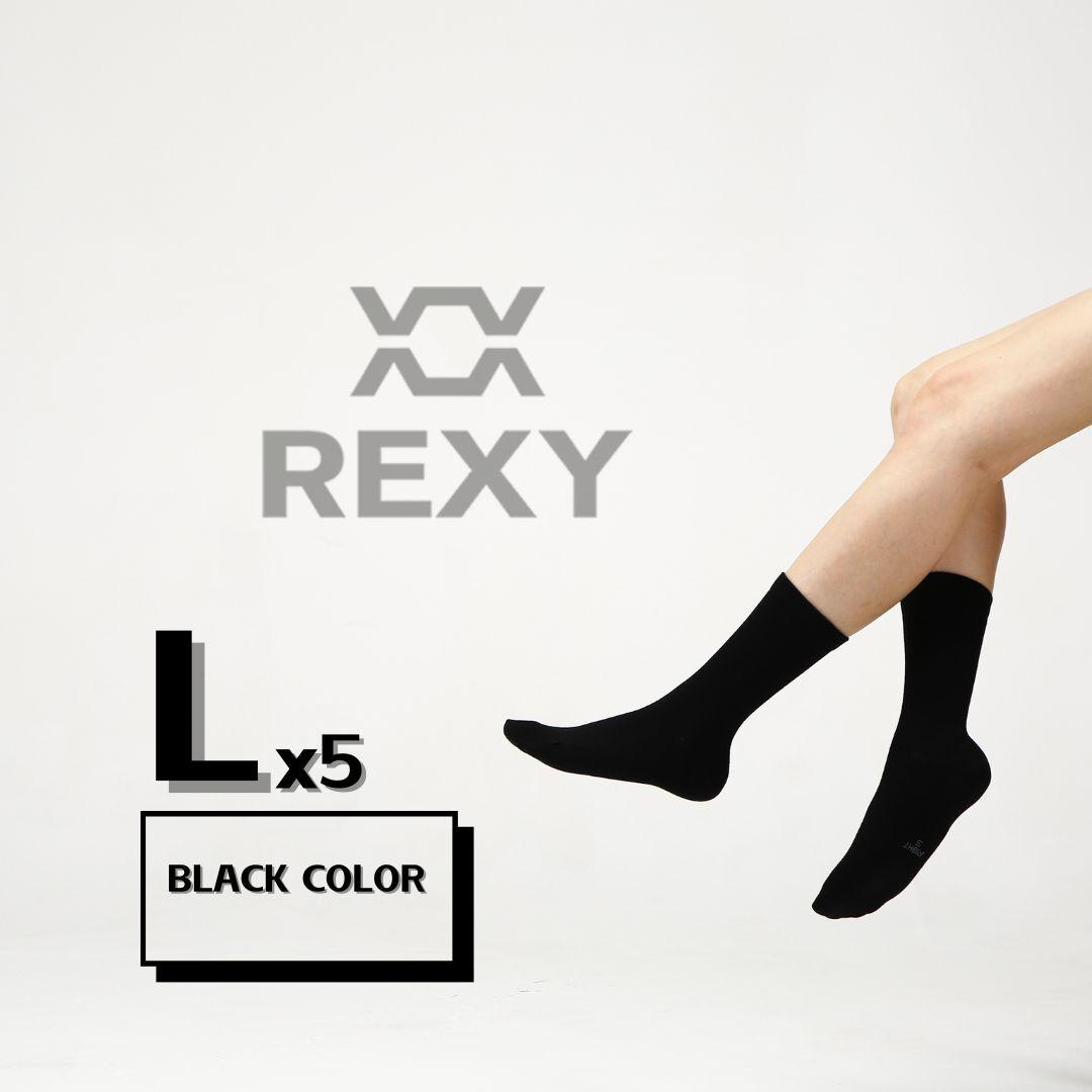 Buy 5X Rexy 3D Seamless Crew Socks Large Slim Breathable BLACK discounted | Products On Sale Australia