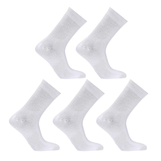 Buy 5X Rexy 3D Seamless Crew Socks Large Slim Breathable WHITE discounted | Products On Sale Australia