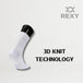 Buy 5X Rexy 3D Seamless Crew Socks Large Slim Breathable WHITE discounted | Products On Sale Australia