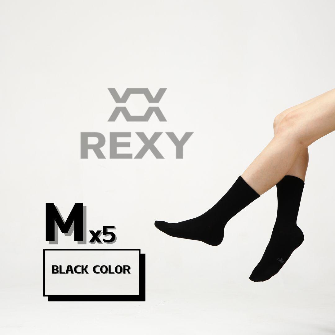 Buy 5X Rexy 3D Seamless Crew Socks Medium Slim Breathable BLACK discounted | Products On Sale Australia