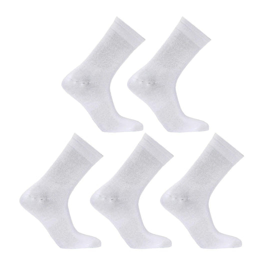 Buy 5X Rexy 3D Seamless Crew Socks Medium Slim Breathable WHITE discounted | Products On Sale Australia