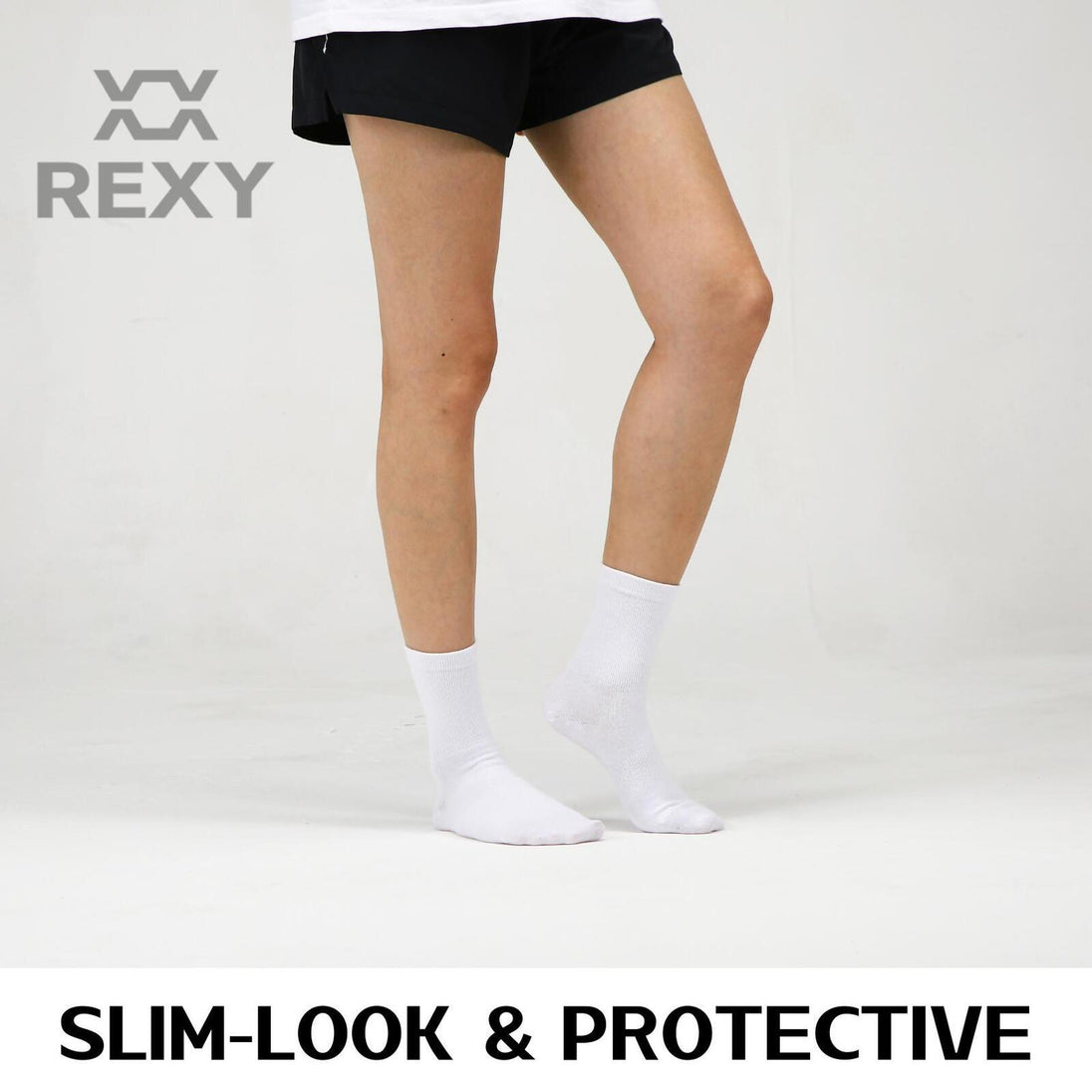 Buy 5X Rexy 3D Seamless Crew Socks Medium Slim Breathable WHITE discounted | Products On Sale Australia