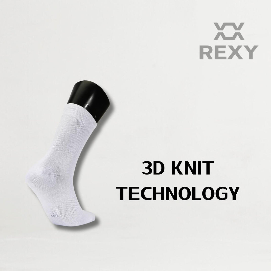 Buy 5X Rexy 3D Seamless Crew Socks Medium Slim Breathable WHITE discounted | Products On Sale Australia