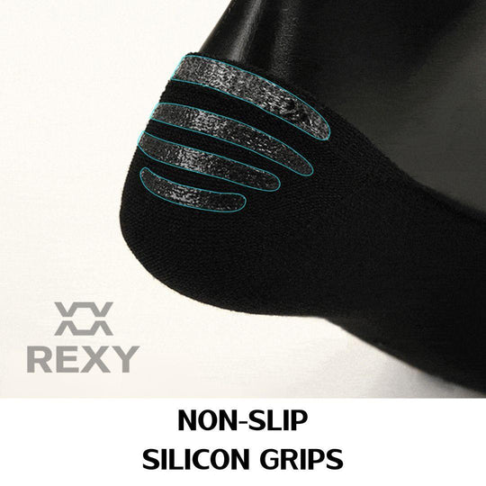 Buy 5X Rexy Daily No Show Ankle Socks Large Non-Slip Breathable MULTI COLOUR discounted | Products On Sale Australia