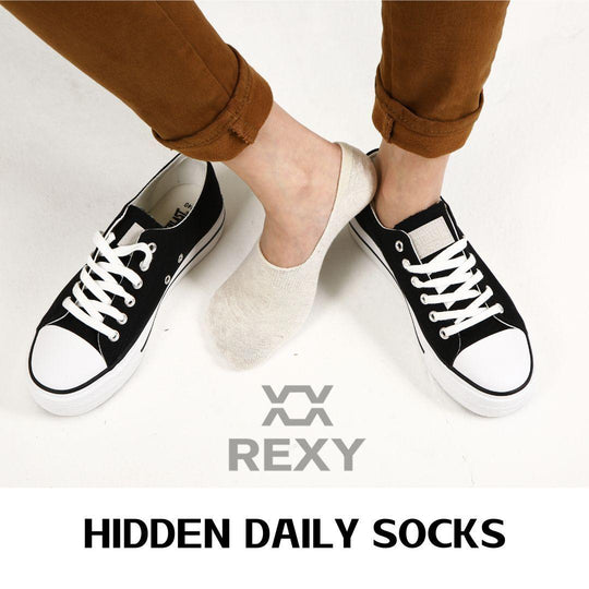 Buy 5X Rexy Daily No Show Ankle Socks Large Non-Slip Breathable MULTI COLOUR discounted | Products On Sale Australia