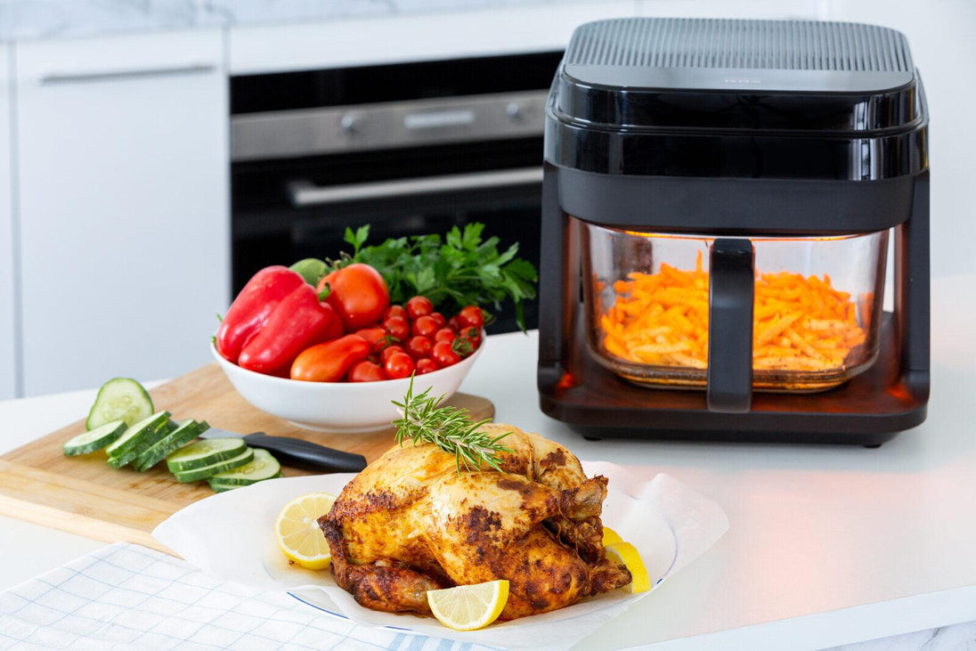 Buy 6.5L Glass Digital Air Fryer Oven, 1200W, >200°C, Easy Cleaning discounted | Products On Sale Australia